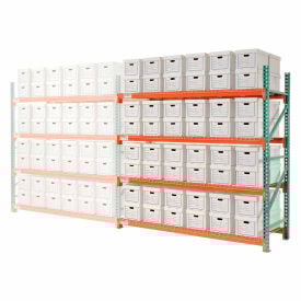 Global Industrial™ Record Storage Rack Add-On Letter Legal 120""W x 36""D x 96""H