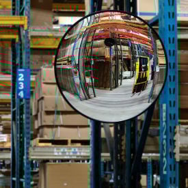 Global Industrial™ Round Glass Convex Mirror Indoor 26"" Dia. 160° Viewing Angle