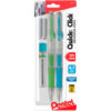 Pentel® QUICK CLICK Mechanical Pencil 0.7 mm HB (#2.5) Black Lead Asstd Barrel Colors 2/Pk