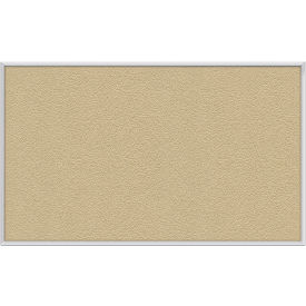 Ghent 96""W x 48""H Vinyl Bulletin Board - Aluminum Frame - Caramel