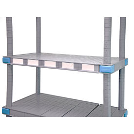 Label Holder 53-1/2""L Clear For Use With 60""D Quantum Millenia™ Shelves