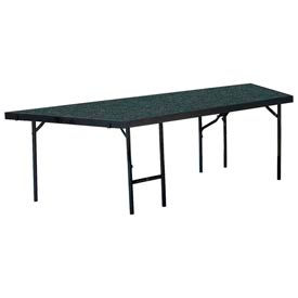 Stage Pie Unit with Carpet for 48""W x 24""H Stage Units - Grey