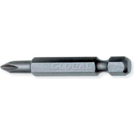 Urrea Industrial Grade Phillips Power Bit 12032 3-1/2""L X 1/4"" #2 Tip 1/4 Hexagon Drive