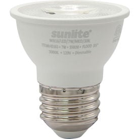Sunlite® LED MR16 Bulb 120V 7W 500 Lumens Medium Screw Base 3000K Warm White Pack of 6