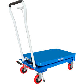 Global Industrial™ Mobile Scissor Lift Table 1650 Lb. Cap. - Single Scissor - 39 x 20 Platform