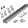 Primeline Products 161792 Bi-Pass Closet Track Kit 60""  2 Door Hardware Pk