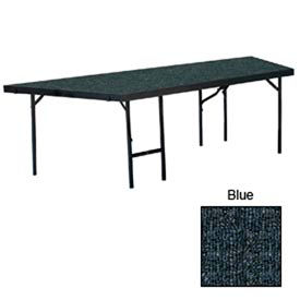 Stage Pie Unit with Carpet for 48""W x 24""H Stage Units - Blue