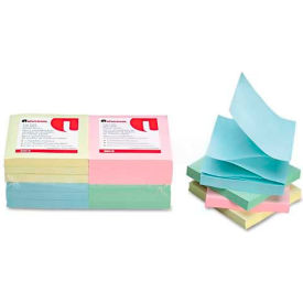 Universal One® Fan-Folded Pop-Up Notes 3 x 3 4 Pastel Colors 12 100-Sheet Pads/Pack