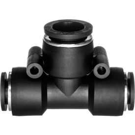 Push to Connect Tube Fitting - Nylon Plastic - Tee Reducer - 3/8"" Tube OD x 1/4"" Tube OD