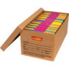 Global Industrial™ Economy File Storage Boxes w/ Lid 24""L x 12""W x 10""H Kraft