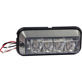 4-7/8"" Rectangular 4 LED Amber Strobe Light - 8891004