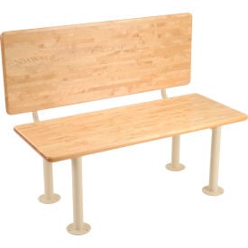 Global Industrial™ ADA Locker Room Bench Hardwood 48""W x 20""D x 17-1/4""H