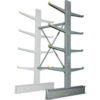Global Industrial Double Sided Cantilever Rack Add-On 2"" Lip 48""Wx60""Dx96""H - Best Value Series