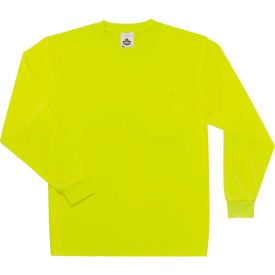 Ergodyne® GloWear® 8091 Non-Certified Long Sleeve T-Shirt Lime 2XL