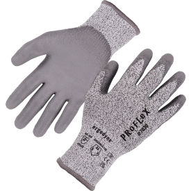 Ergodyne® Proflex 7030 Cut Resistant Gloves Polyurethane Coated ANSI A3 S Gray 1 Pair
