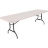 Lifetime® Portable Plastic Folding Table 30"" x 96"" Almond