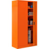 Global Industrial™ Emergency Preparedness Cabinet 36""Wx18""Dx72""H Orange Unassembled