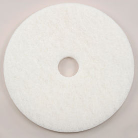Global Industrial™ 17"" Polishing Pad White 5 Per Case