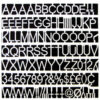 MasterVision .75"" White Plastic Set of Letters Numbers & Symbols