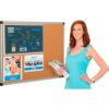 Global Industrial™ Cork Bulletin Board - 36 x 24 - Aluminum Frame