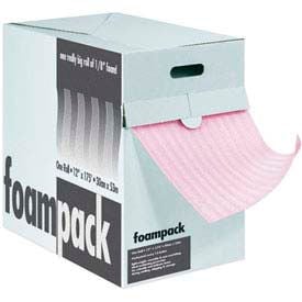 Air Foam Anti Static Dispenser Pack 12""W x 175'L x 1/8"" Thick Pink