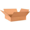 Global Industrial™ Flat Cardboard Corrugated Boxes 28""L x 24""W x 6""H Kraft