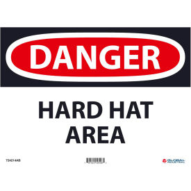 Global Industrial™ Danger Hard Hat Area 10x14 Aluminum