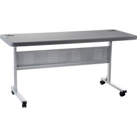 NPS® Flip-N-Store Training Table - Charcoal Slate - 60"" x 24""