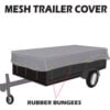 Xtarps MT-TT-1416 Utility Trailer Mesh Cover 14'W x 16'L Black