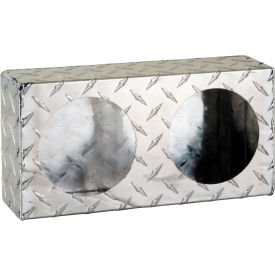 Dual Round Diamond Thread Aluminum Light Cabinet - LB6123ALDT
