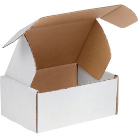 Global Industrial™ Corrugated Tab Lock Literature Mailers 12""L x 10""W x 4""H White