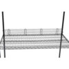 Nexel® Black Epoxy Wire Ledge 42""W x 4""H