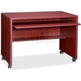 Lorell® Computer Workstation - 41-3/8""W x 23-5/8""D x 29-1/2""H - Mahogany - Essentials Series