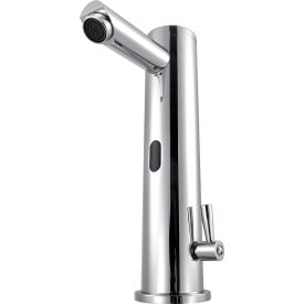 Global Industrial™ Deck Mounted Sensor Faucet With Mixing Valve 2.2 GPM Chrome