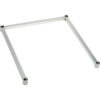 Nexel® Poly-Z-Brite® Three-Sided Steel Frame 60""W x 18""D