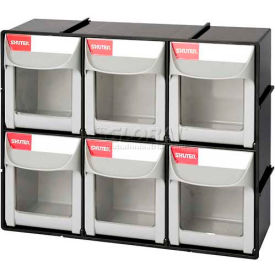 Shuter Flip Out Bin 6 Compartments 12""W x 4""D x 10""H