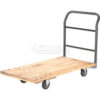 Global Industrial™ Hardwood Deck Platform Truck 72 x 36 1000 Lb. Capacity 5"" Poly Casters