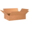 Global Industrial™ Flat Cardboard Corrugated Boxes 24""L x 16""W x 6""H Kraft