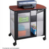 Safco® Products 1859BL Impromptu® Deluxe Machine Stand with Doors Black