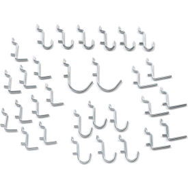 Global Industrial™ 30 Piece Peg Hook Set Small Hooks Assorted