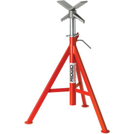 RIDGID® Model No. Vj-99 V Head High Pipe Stand 12"" Max. Pipe Capacity 28""-53"" H