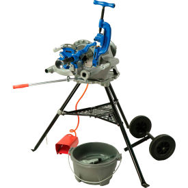 Global Industrial™ Electric Pipe Threading Machine w/ Manual Die Head 1/2"" - 2"" Capacity