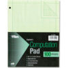 TOPS® Engineering Computation Pad 35500 8-1/2"" x 11"" Green Tint 100 Sheets/Pack