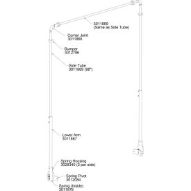Buyers Aluminum Upper Tarp Arm - 3011869