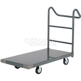 Global Industrial™ Steel Deck Platform Truck With Ergo Handle 60"" x 30"" 1400 Lb. Capacity