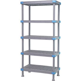 Quantum Millenia™ Shelving Unit 24""W X 21""D X 50""H 5 Open Grid Shelves
