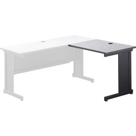 Interion® 36""W Right Handed Return Table Gray