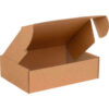 Global Industrial™ Corrugated Tab Lock Literature Mailers 15-1/8""L x 11-1/8""W x 4""H Kraft