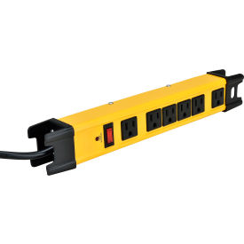 Global Industrial™ Safety Surge Protected Power Strip 6 Outlets 15A 1200 Joules 6' Cord