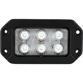 Buyers Products Recessed 6.5 Inch Wide Rectangular LED Flood Light - 1492191
